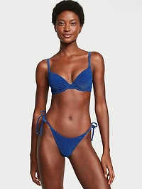 Shimmer Side-Tie Brazilian Bikini Bottom