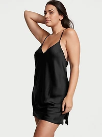 Peony Satin Open-Back Slip