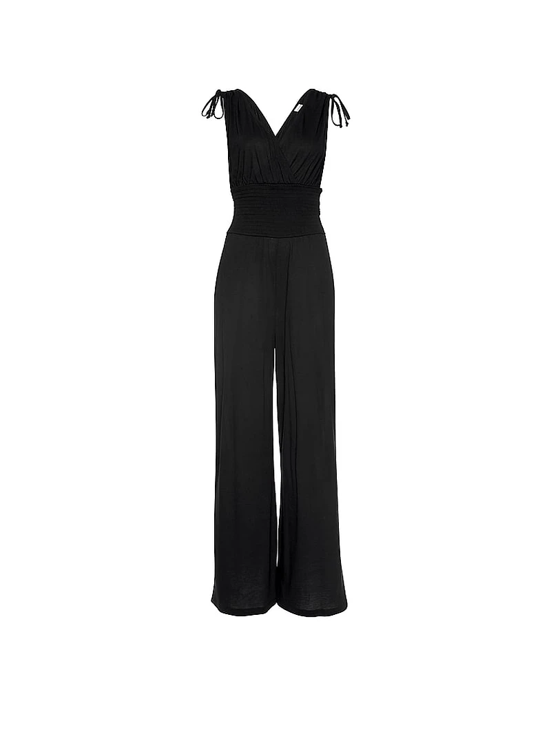 Tie-Shoulder Jumpsuit
