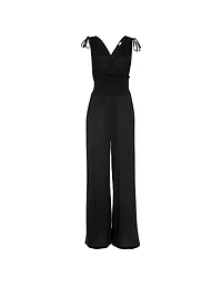 Tie-Shoulder Jumpsuit