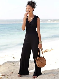 Tie-Shoulder Jumpsuit