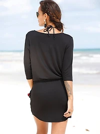 Zip-Front Mini Dress