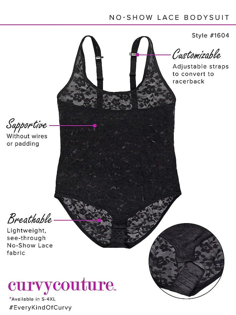 No Show Lace Bodysuit