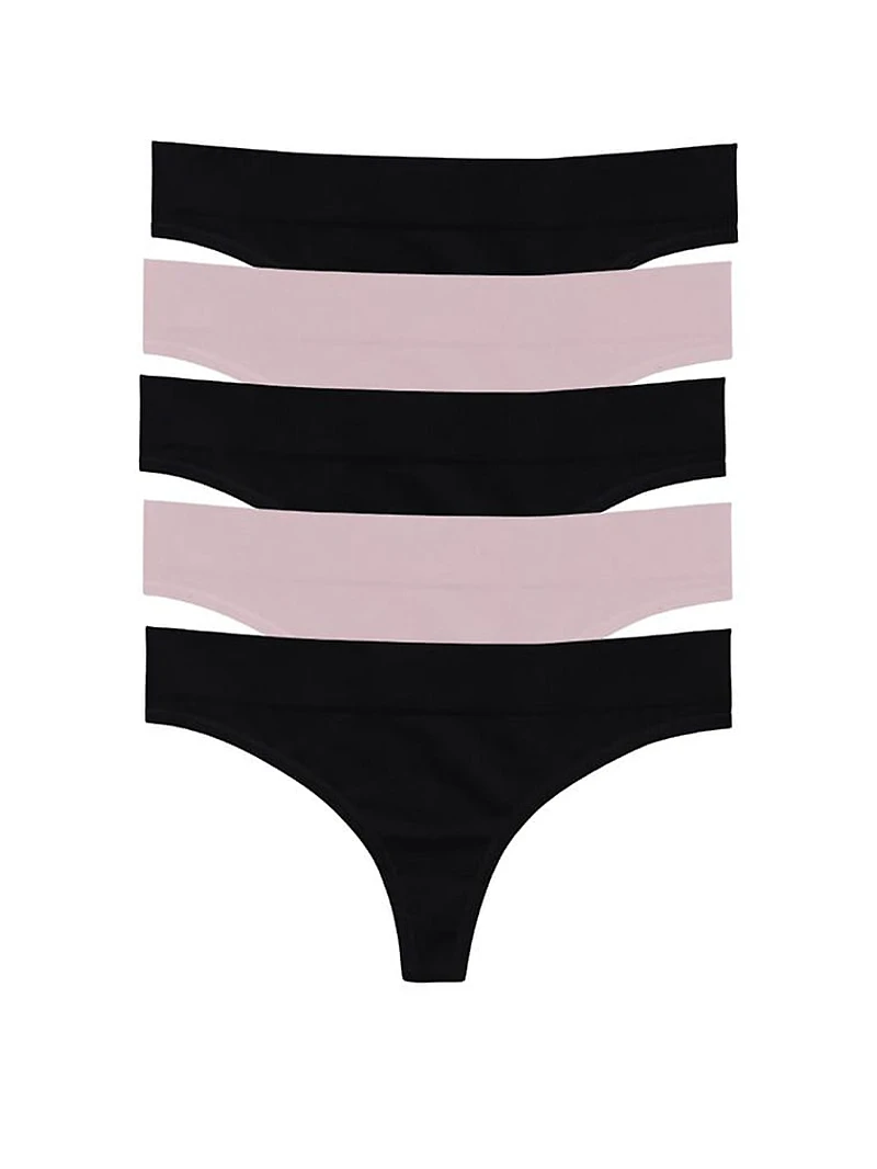 5-Pack Regular Rise Thong Panties