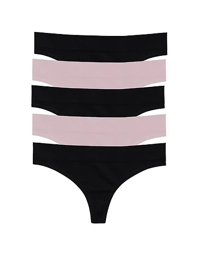5-Pack Regular Rise Thong Panties