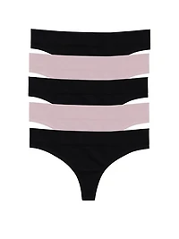 5-Pack Regular Rise Thong Panties