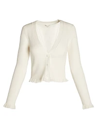 Soft Ribbed Cropped Cardigan