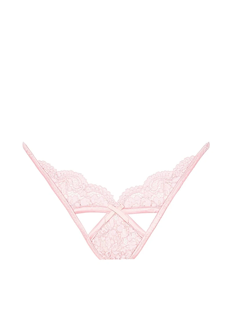 Creamsicle Lace Thong Panty