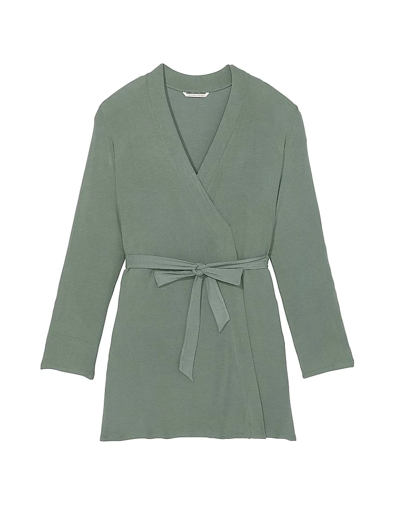 Ribbed Modal Short Robe