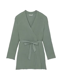 Ribbed Modal Short Robe