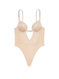 Open Plunge Convertible Shine Bodysuit