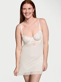 Modal & Lace Cupped Mini Slip Dress