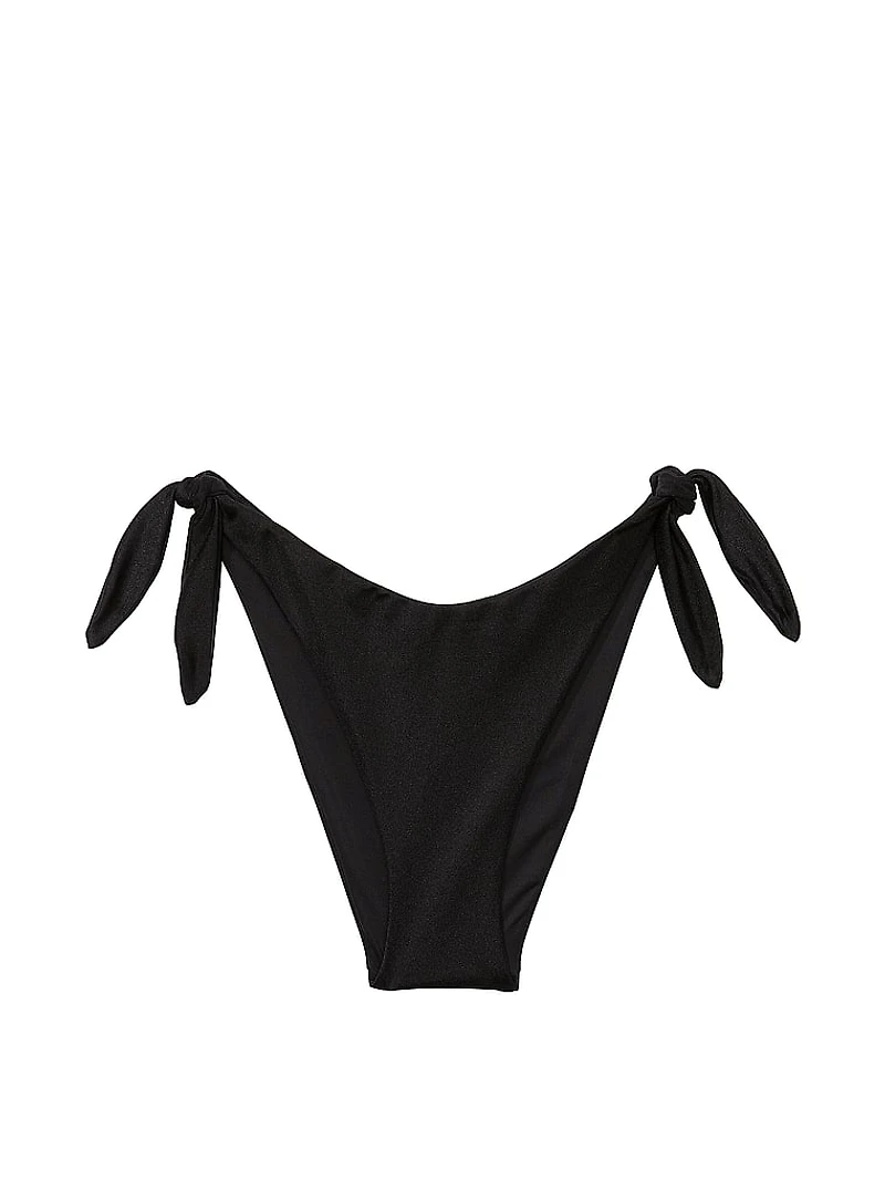 Knotted Side-Tie Brazilian Bikini Bottom