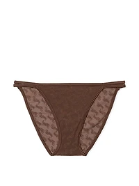 Logo Mesh Strappy Cheeky Panty