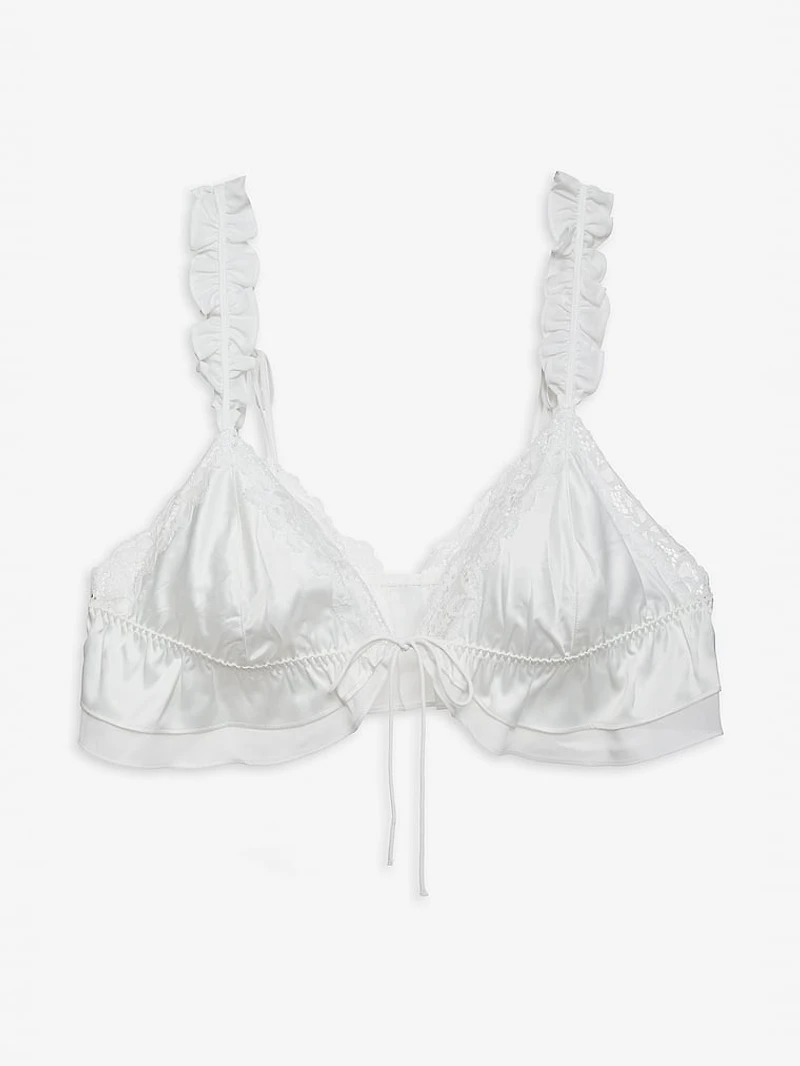 Butterfly Lace Ruffle Bralette