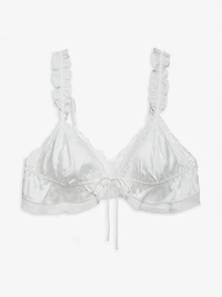 Butterfly Lace Ruffle Bralette