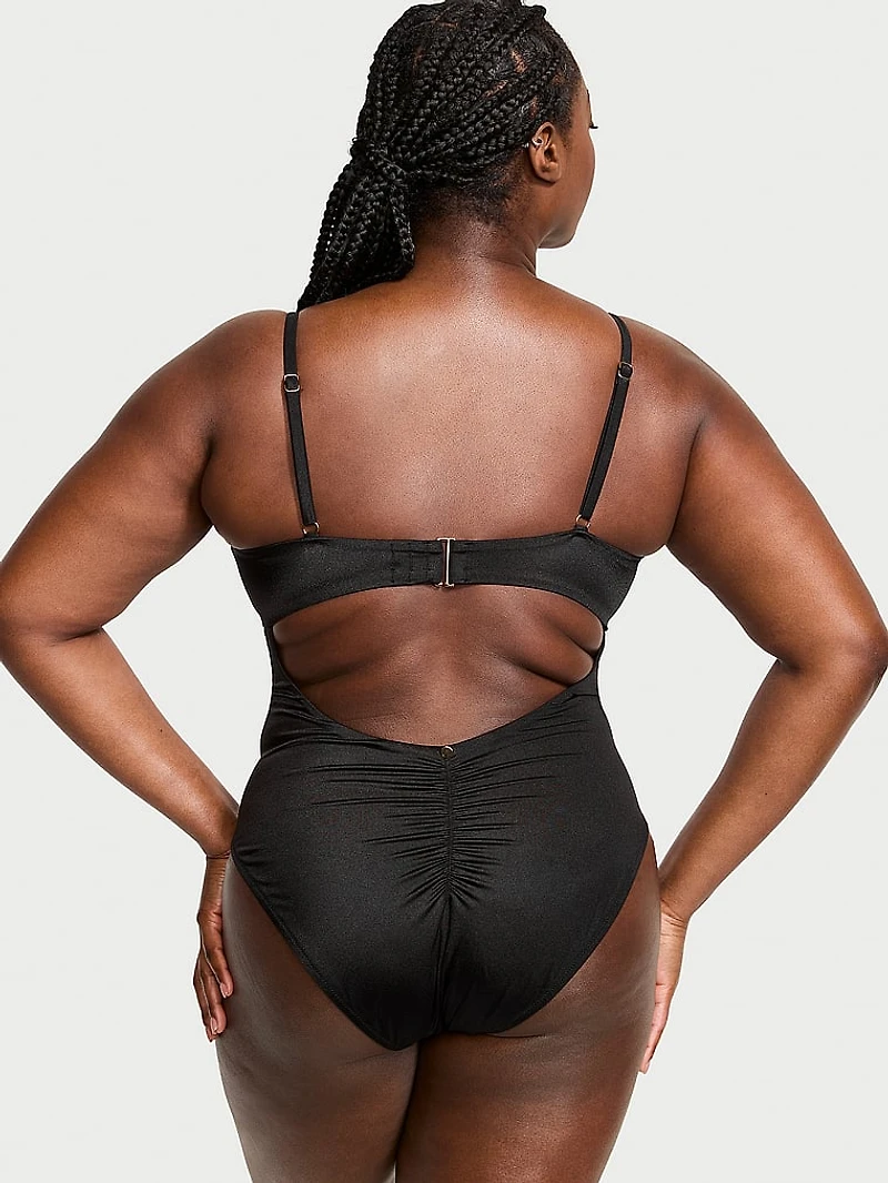 Knotted One-Piece Swimsuit