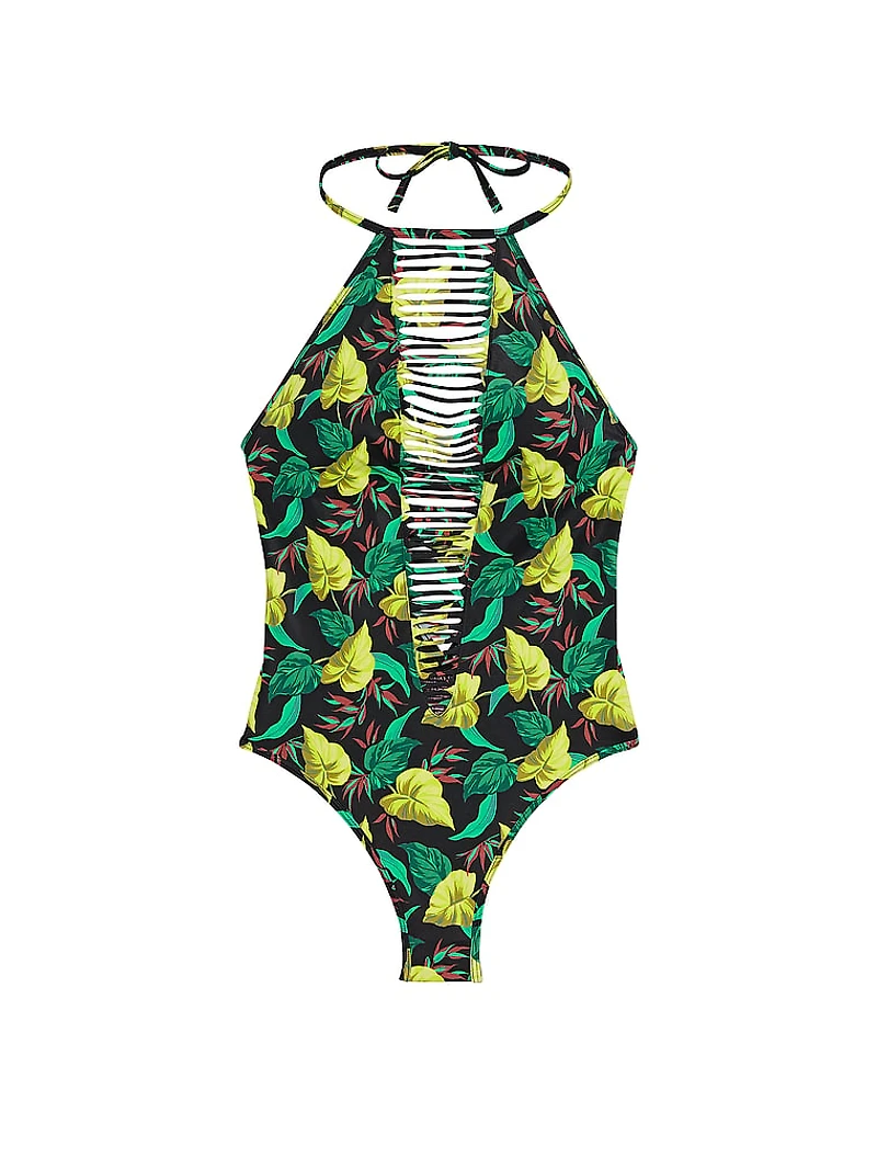 VS Archives Swim Strappy High-Neck One-Piece Swimsuit