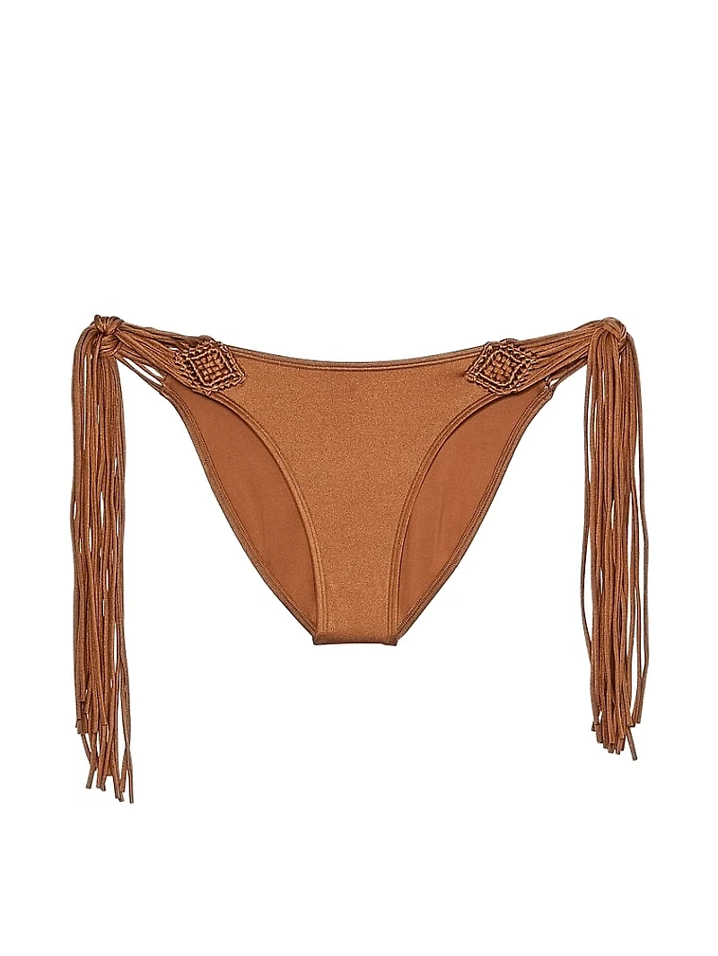 VS Archives Swim Macrame Fringe Cheeky Bikini Bottom