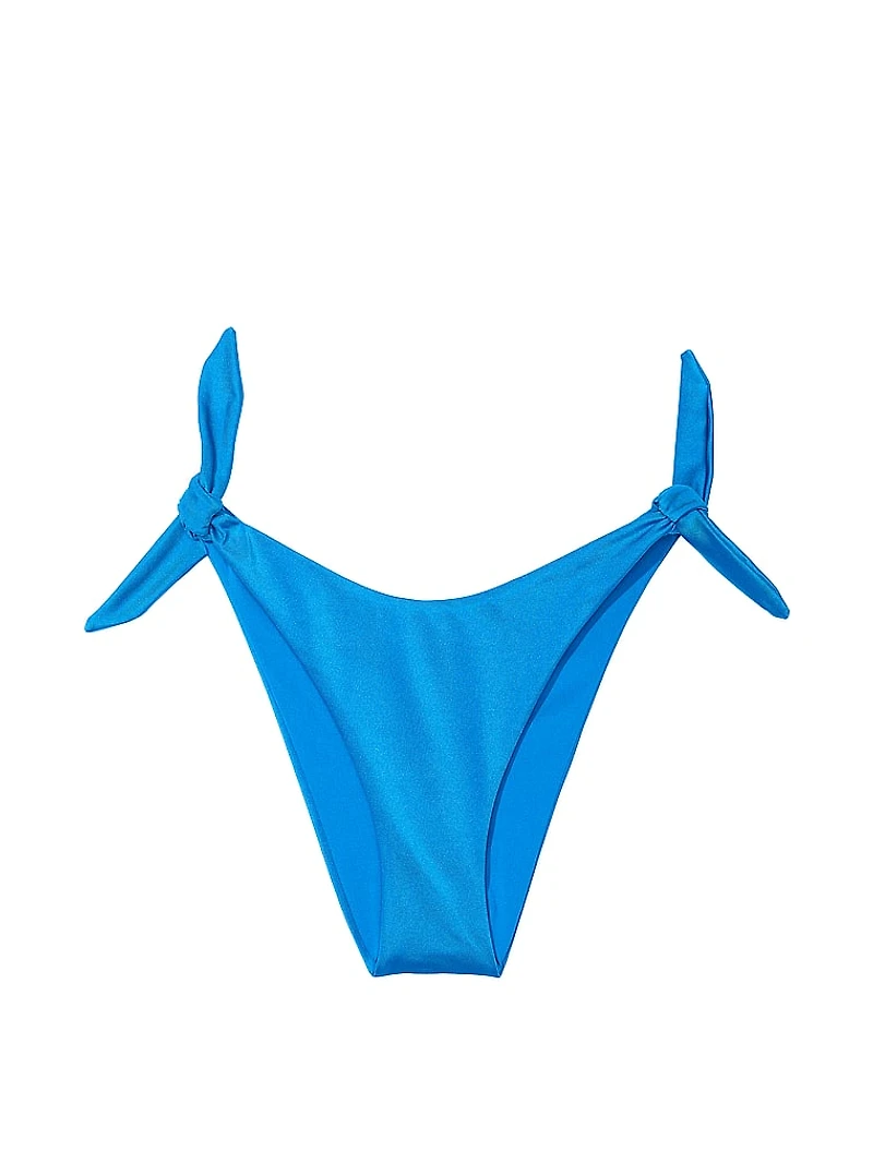 Knotted Side-Tie Brazilian Bikini Bottom