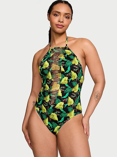 VS Archives Swim Strappy High-Neck One-Piece Swimsuit