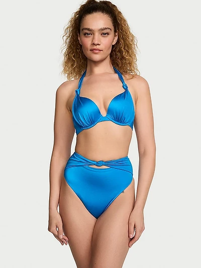 Knotted Sexy Tee Push-Up Bikini Top