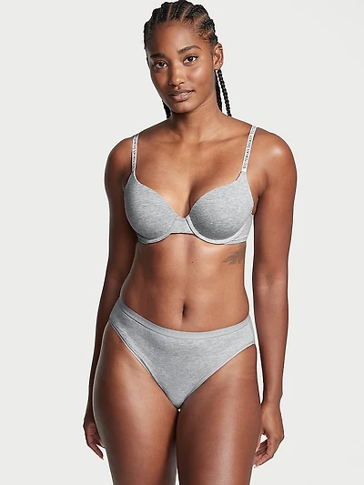 Stretch Cotton High-Leg Brief Panty