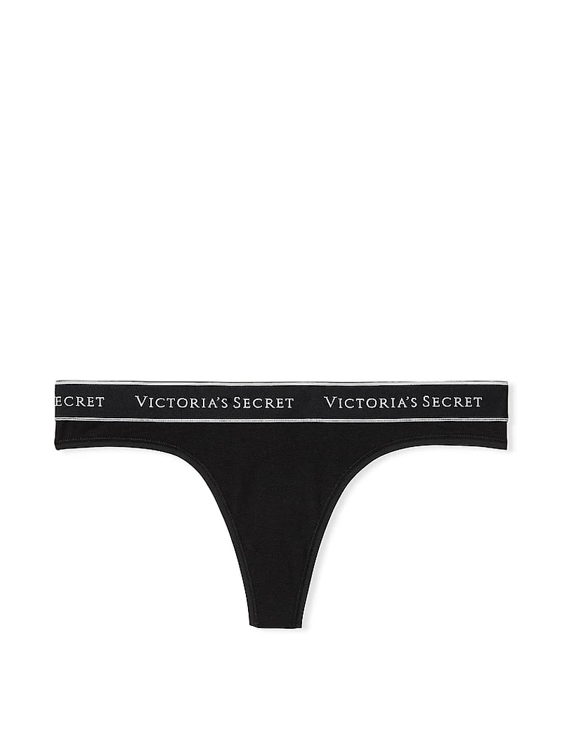 Ultra-Fine Modal Logo Thong Panty