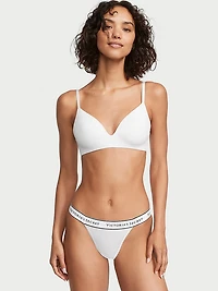 Logo Cotton Tanga Panty