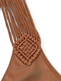 VS Archives Swim Macrame Fringe Cheeky Bikini Bottom