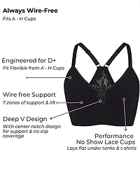 Deep V-Notch Bra