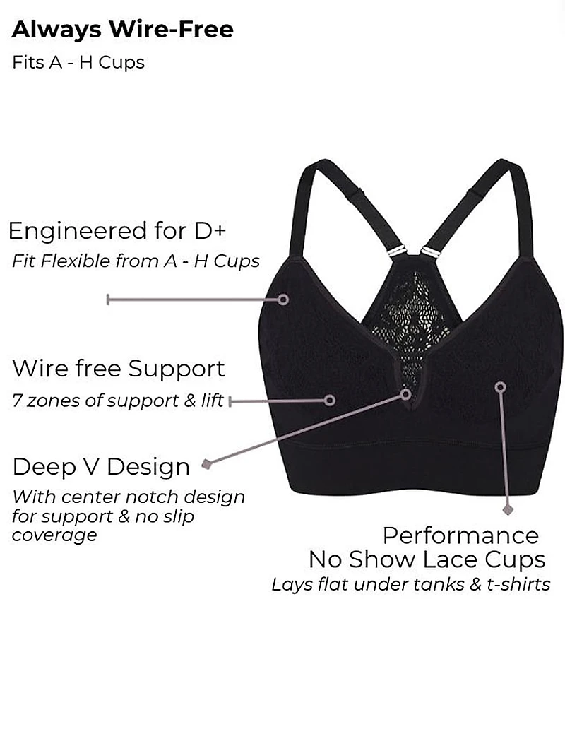 Deep V-Notch Bra