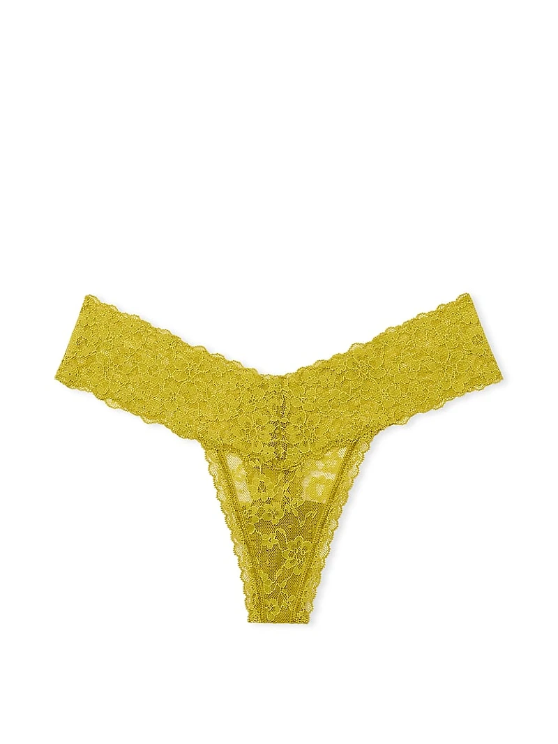 Lace Lace-Up Thong Panty