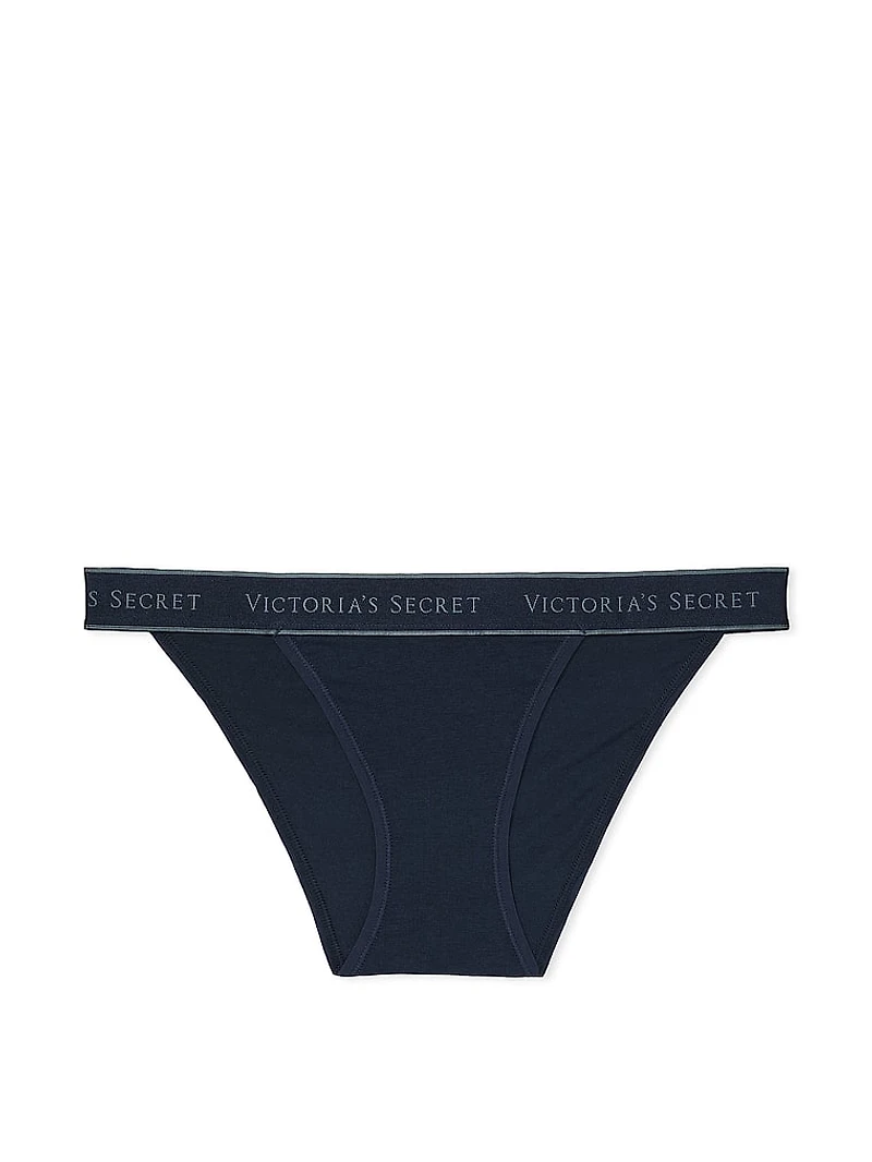 Logo Cotton Tanga Panty