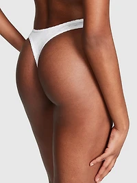 Cotton High-Leg Thong Panty