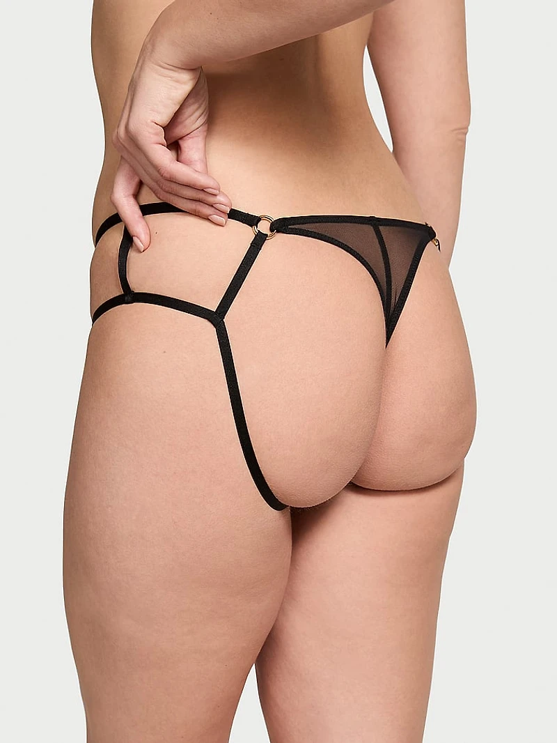 Strappy-Back High-Leg Cheeky Panty