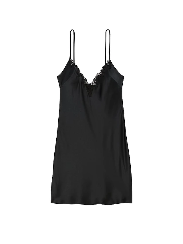 knee length dresses for ladies Call My Lover Lace Slip Mini Dress Black main image 0