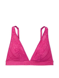 Cotton Logo Hardware Wireless Plunge Bralette