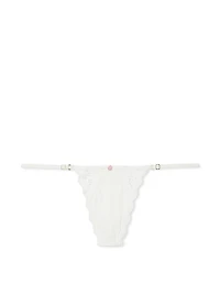 Satin Pom V-String Panty