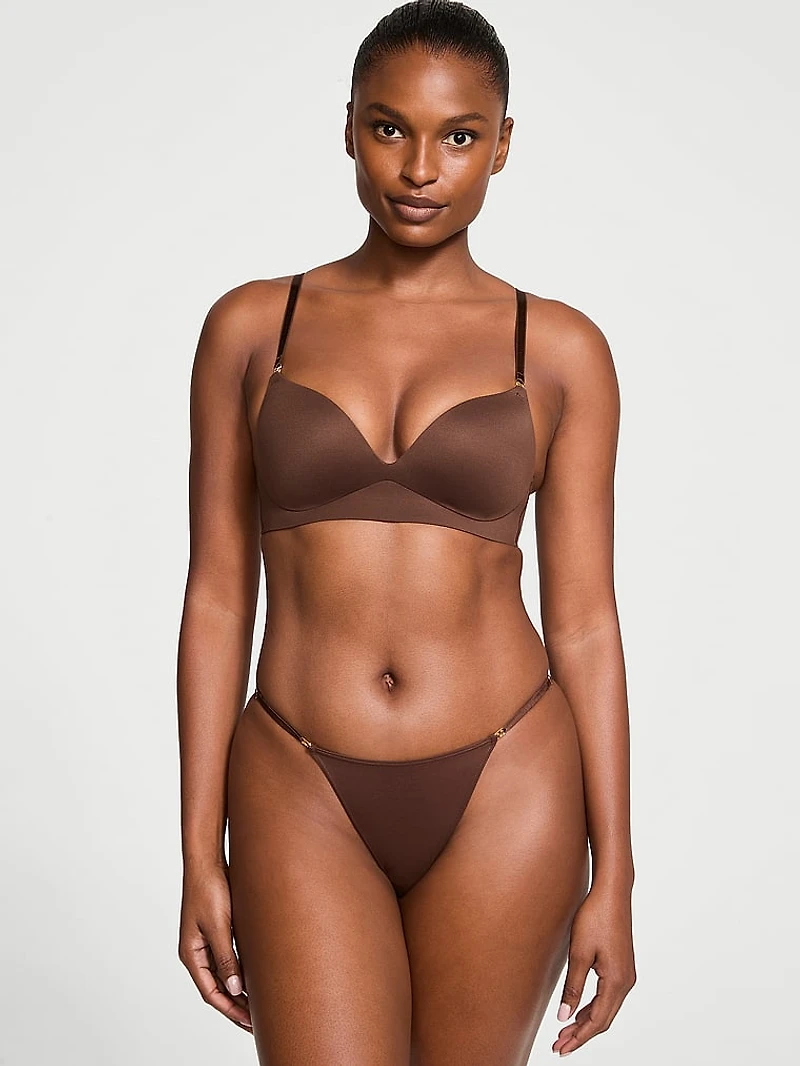 Smooth Wireless Push-Up Plunge Bra