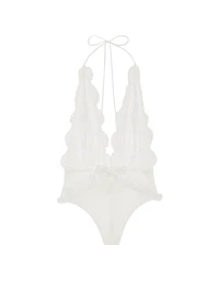 Atelier Victoria's Secret Lace & Chiffon Plunge Teddy