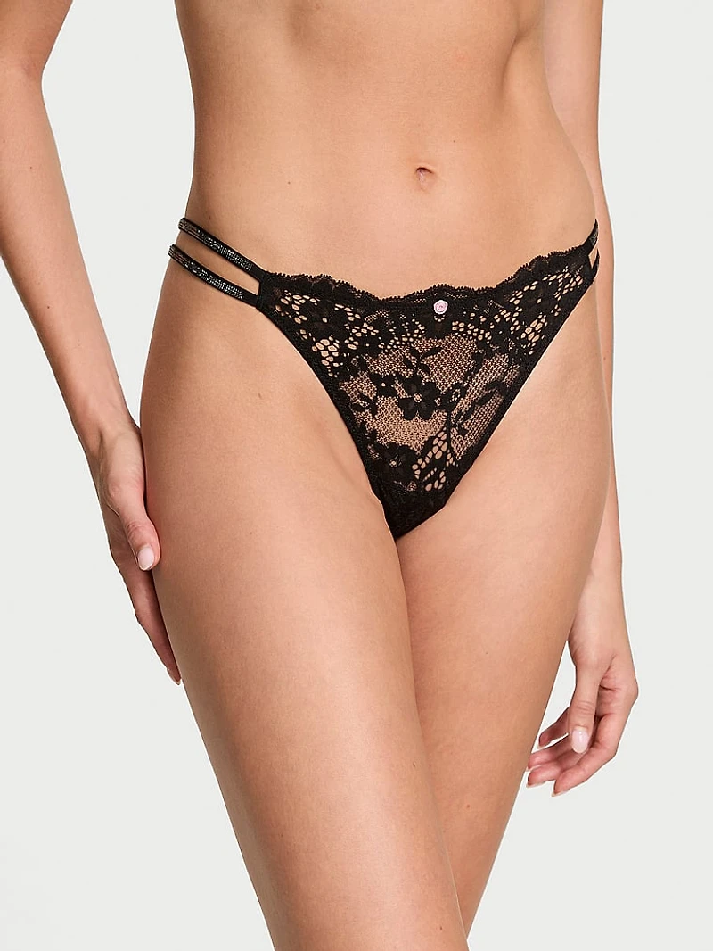 Twinkle Strap Lace Brazilian Panty