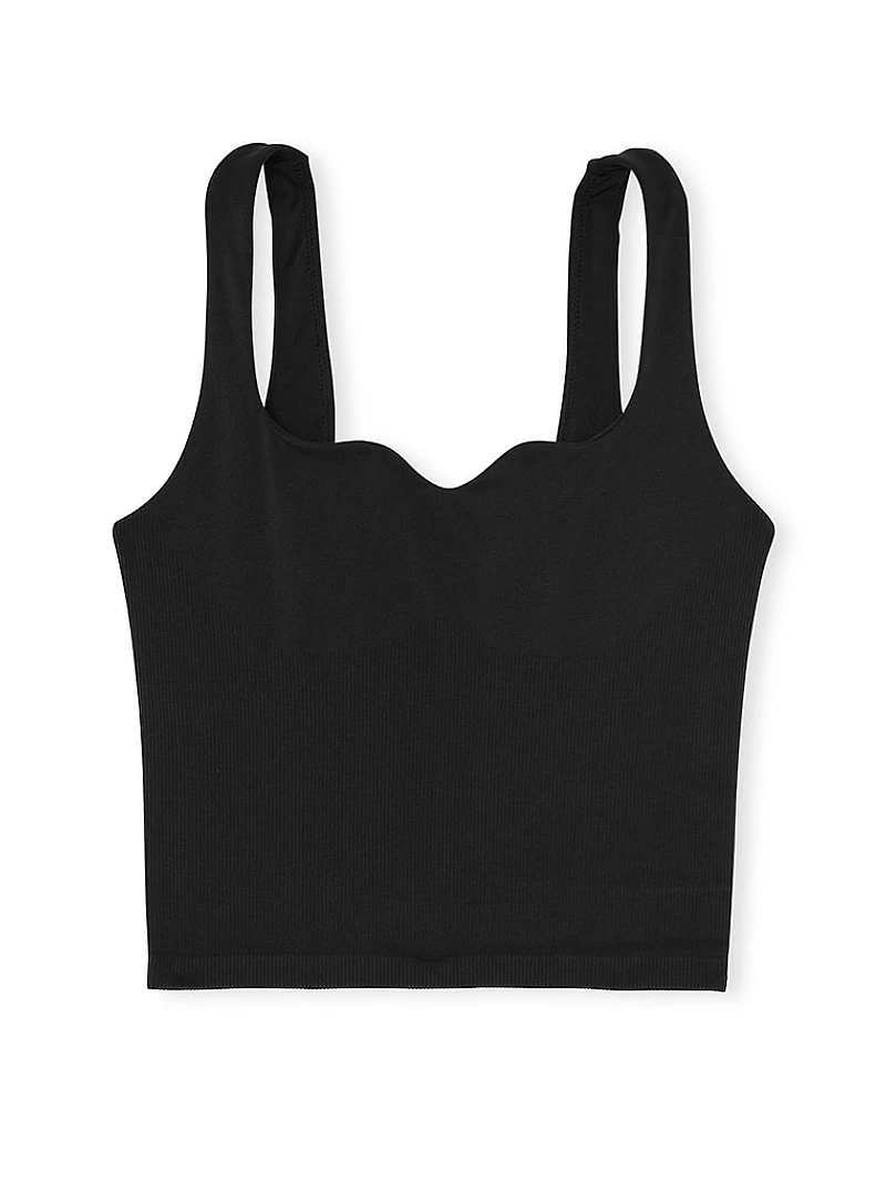 Soft Seamless Notched Tank Top