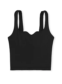 Soft Seamless Notched Tank Top