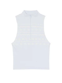 Winter Seamless Half-Zip Tank Top