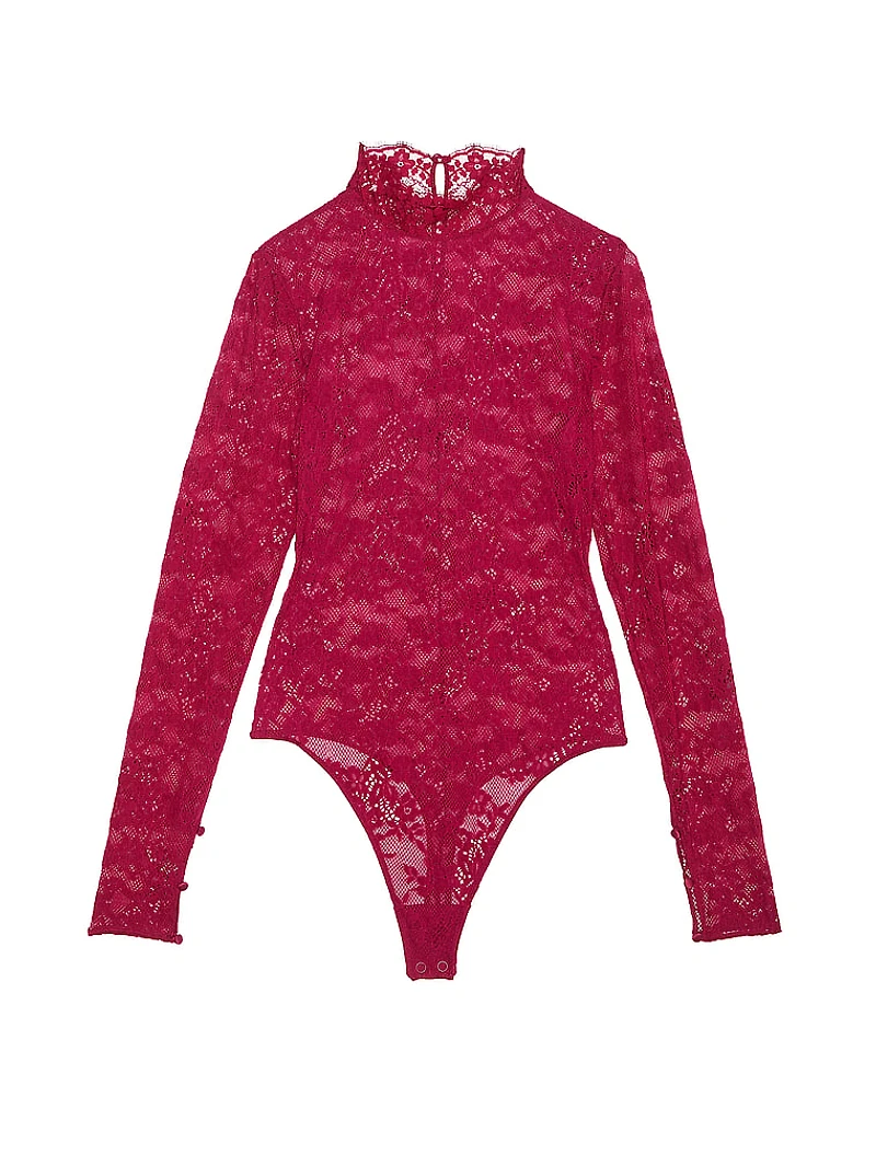 Lace Long-Sleeve Bodysuit