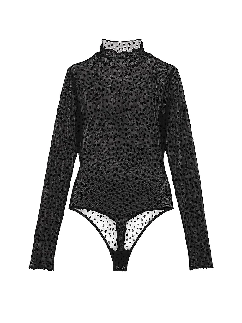 Wink Starchaser Mesh Long-Sleeve Bodysuit