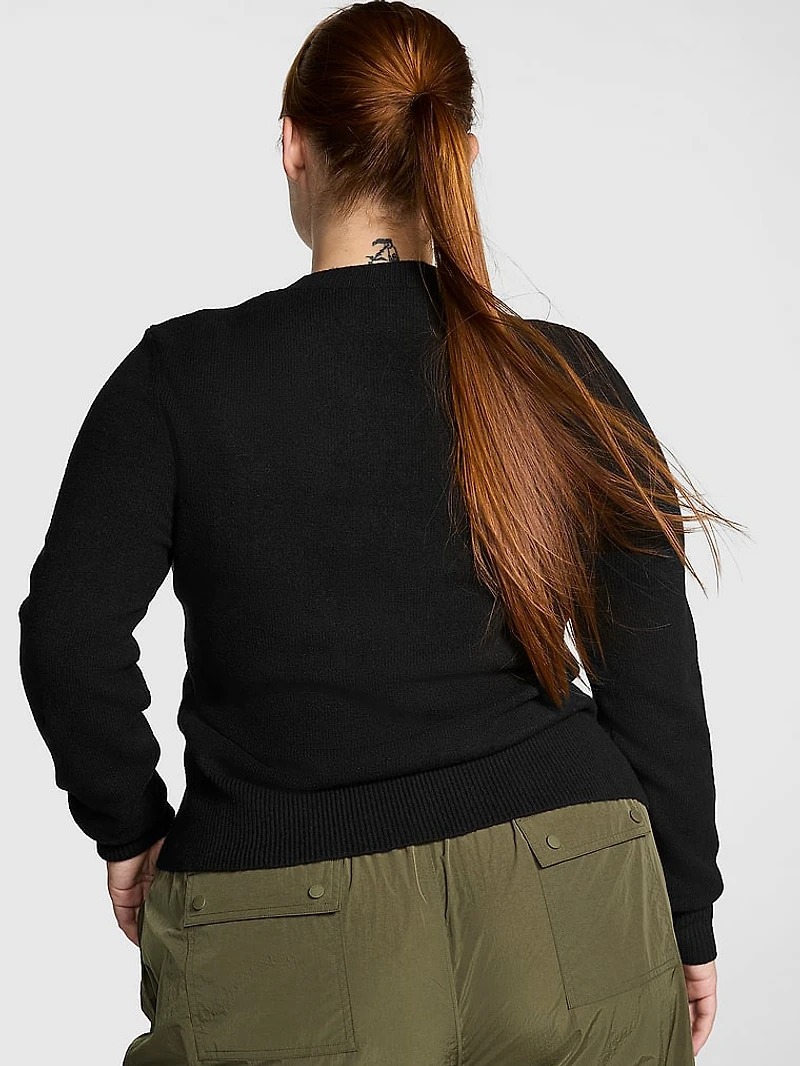 Collegiate Knit Crewneck Sweater