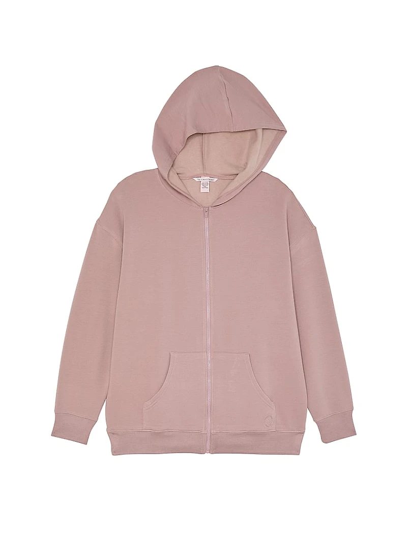 Brushed Modal Fleece Full-Zip Hoodie