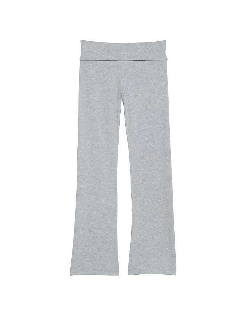 Cotton Foldover Flare Legging